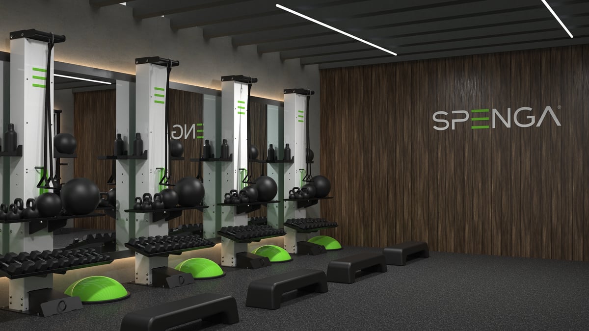 SPENGA studio with BeaverFit Single Post units